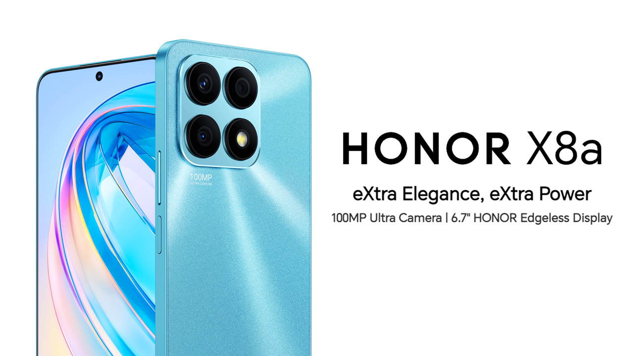 The Honor X8a smartphone has been revealed with a 100MP camera