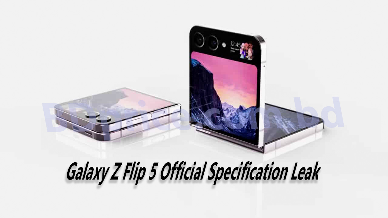 Galaxy Z Flip 5 Official Specification Leak