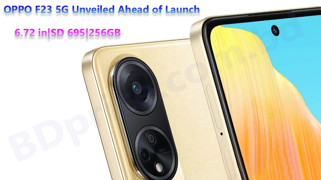 OPPO F23 5G Unveiled Ahead of Launch