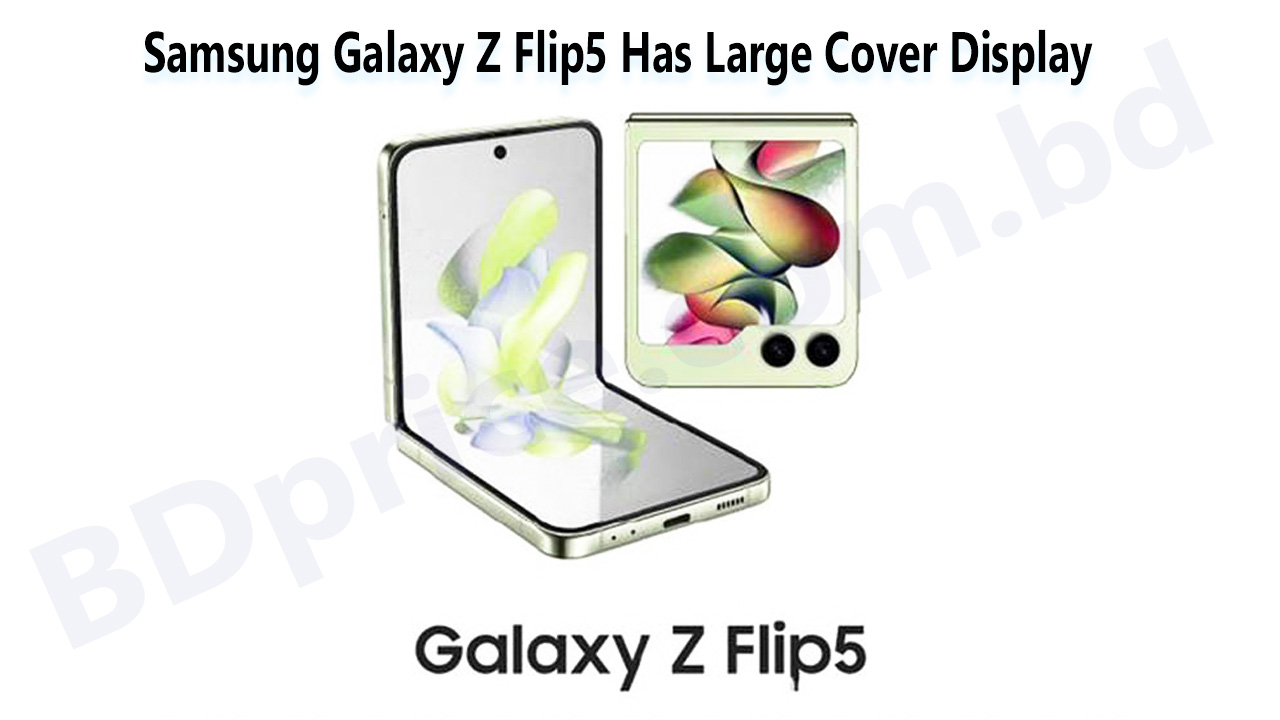 Samsung Galaxy Z Flip5 Has Large Cover Display