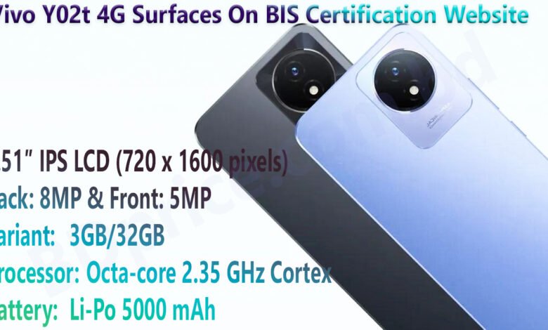 Vivo Y02t 4G Surfaces On BIS Certification Website