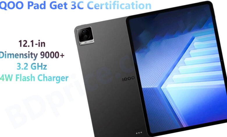 iQOO Pad Get 3C Certification