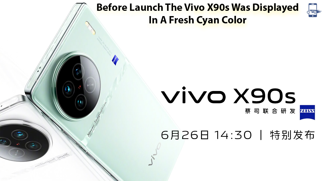 Before Launch The Vivo X90s Was Displayed In A Fresh Cyan Color