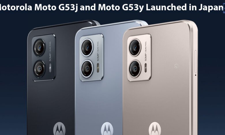 Motorola Moto G53j and Moto G53y Launched in Japan