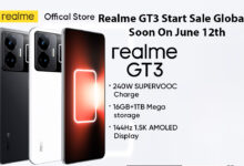 Realme GT3 Start Sale Globally Soon On June 12th