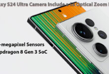 Samsung Galaxy S24 Ultra Camera Include a 5x Optical Zoom Lens