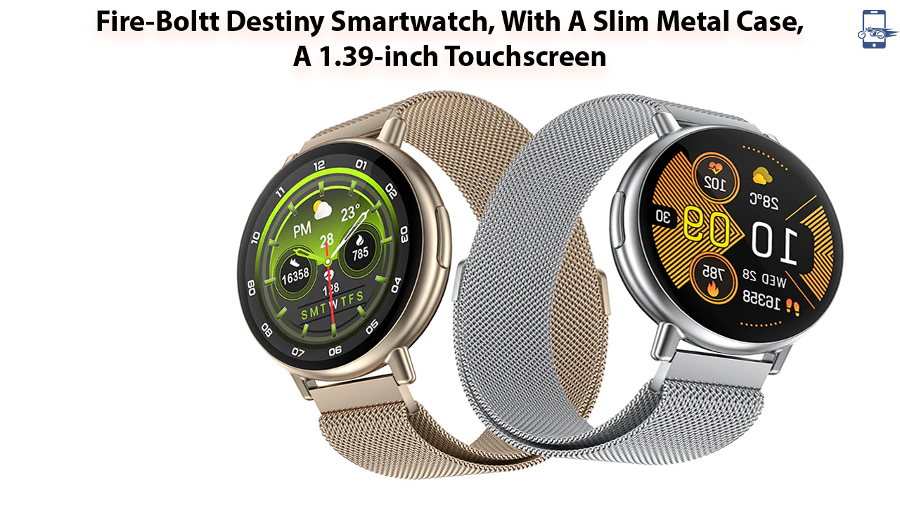 Fire-Boltt Destiny Smartwatch, With A Slim Metal Case, A 1.39-inch Touchscreen