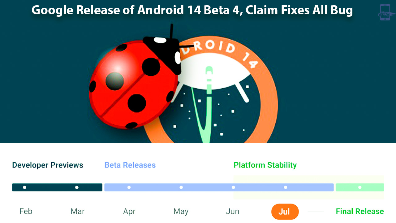 Google Release of Android 14 Beta 4, Claim Fixes All Bug