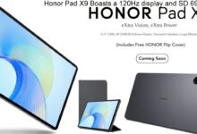 Honor Pad X9 Boasts a 120Hz display and SD 695 SoC, Launch in India Soon