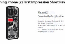 Nothing Phone (2) First Impression Short Review