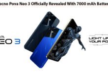 Tecno Pova Neo 3 Officially Revealed With 7000 mAh Battery