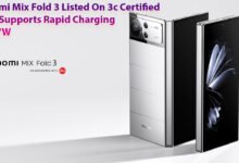 Xiaomi Mix Fold 3 Listed On 3c Certification And Supports Rapid Charging At 67W