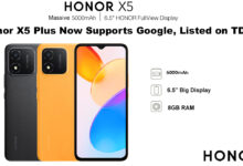 Honor X5 Plus Now Supports Google, Listed on TDRA