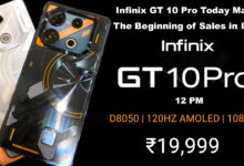 Infinix GT 10 Pro Today Marks The Beginning of Sales in India