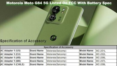 Motorola Moto G84 5G Listed On FCC With Battery Spec