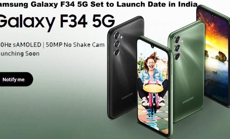 Samsung Galaxy F34 5G Set to Launch Date in India