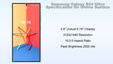 Samsung Galaxy S24 Ultra Specification On Online Surface