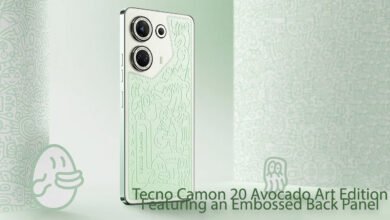 Tecno Camon 20 Avocado Art Edition, Featuring an Embossed Back Panel