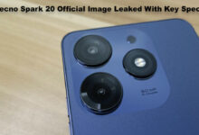 Tecno Spark 20 Official Image Leaked With Key Specs