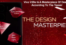 Vivo V29e Is A Masterpiece Of Design, According To The Teaser