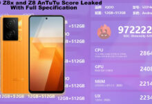 iQOO Z8x and Z8 AnTuTu Score Leaked With Full Specification