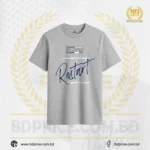 Drop Shoulder T-Shirt | Ash | Half Sleeves