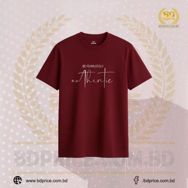 Drop Shoulder T-Shirt | Red | Half Sleeves