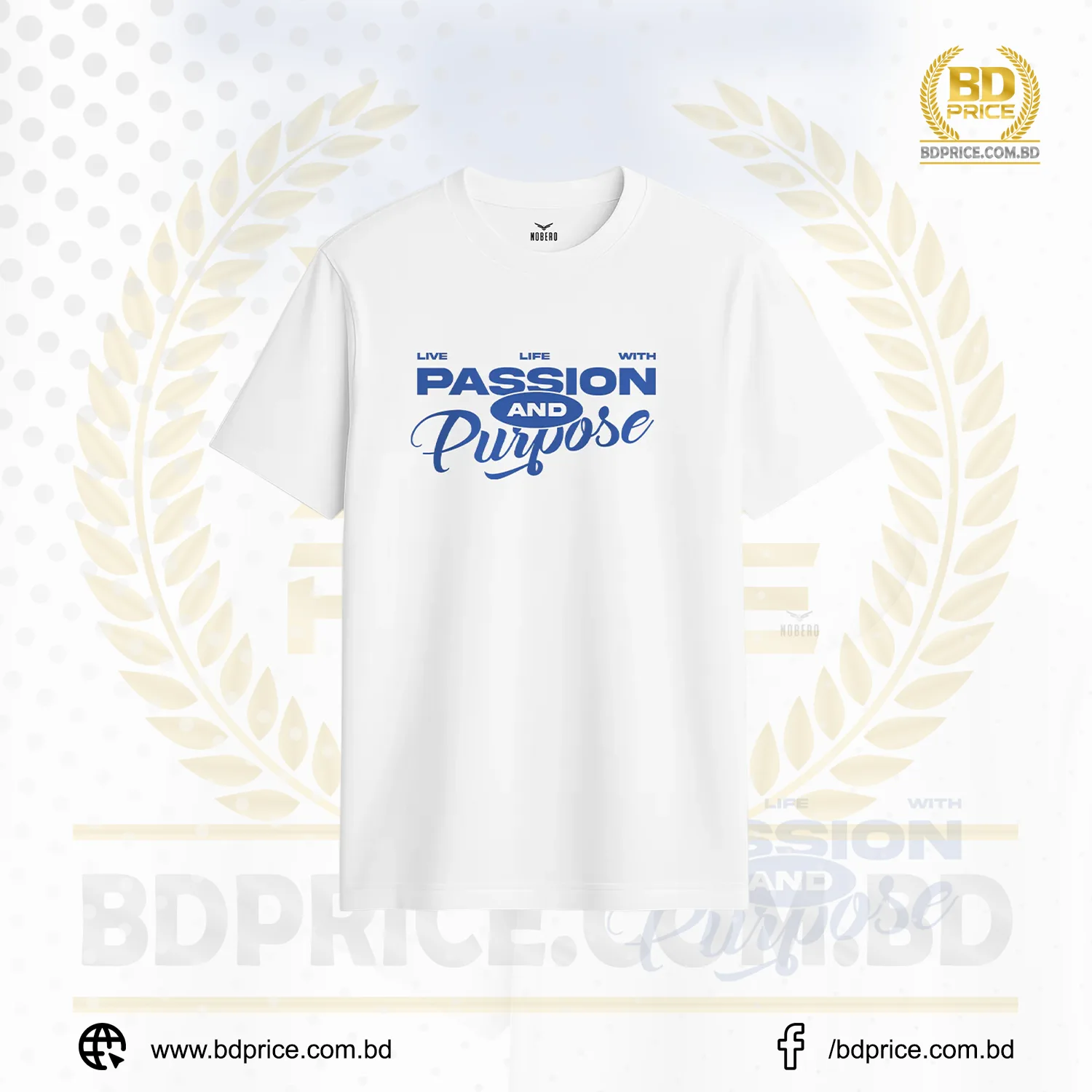 Drop Shoulder T-Shirt White Drop Shoulder T-Shirt | White | Half Sleeves - Image 1